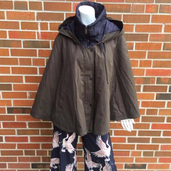 Forever 21- Army green poncho - Picture 8 of 9